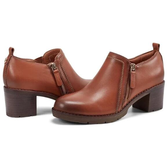 Easy Spirit Cosa Womens Boots Medium Brown Leather New Size 9 - Picture 2 of 9